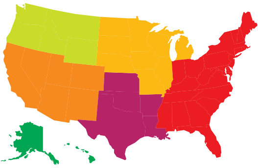 indian country regional map